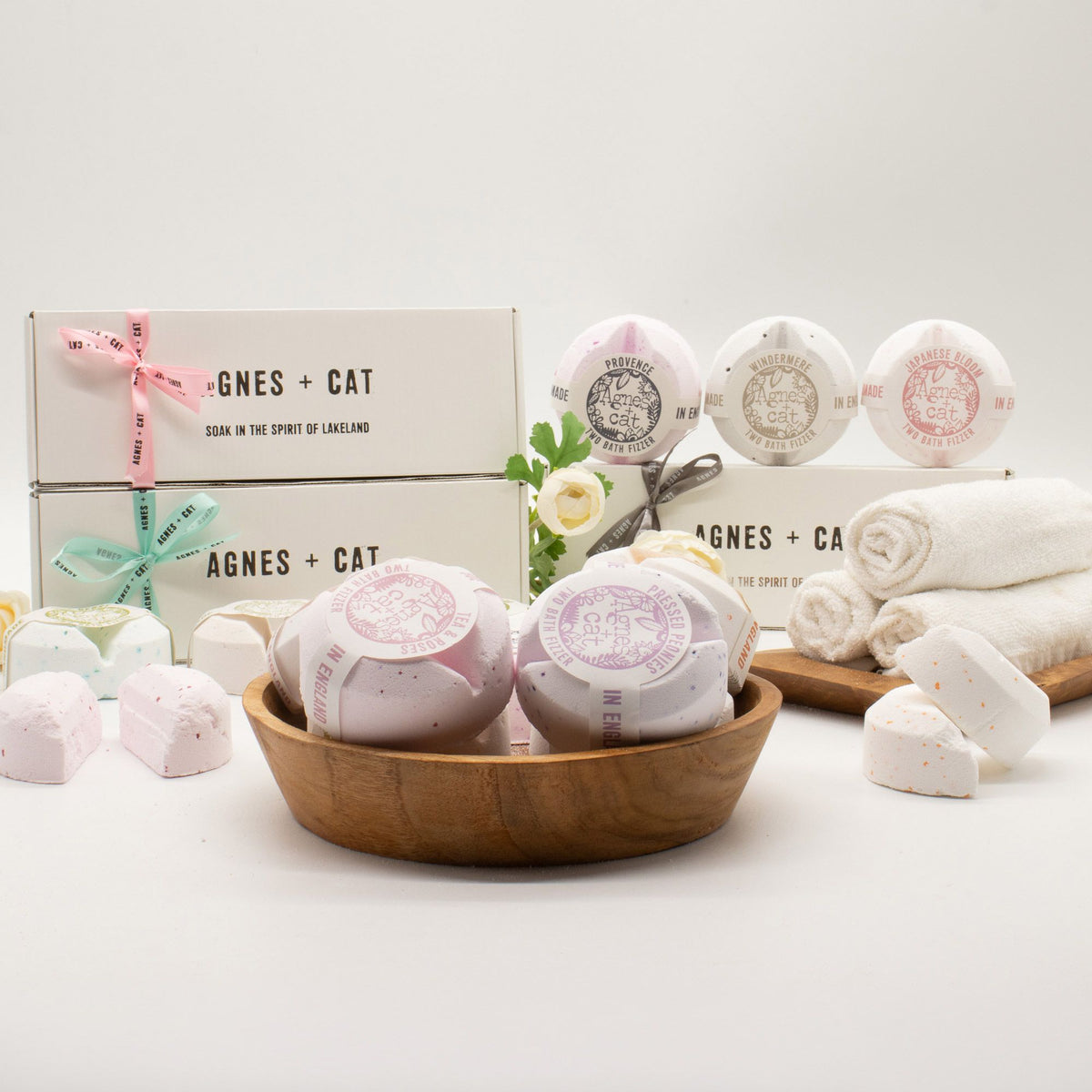 Agnes + Cat Lakeland Favourites Bomba de baño efervescente Set de regalo
