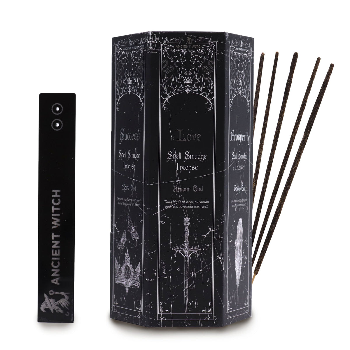 Incienso con forma piramidal - Set de 5 aromas y hechizos de brujas antiguas